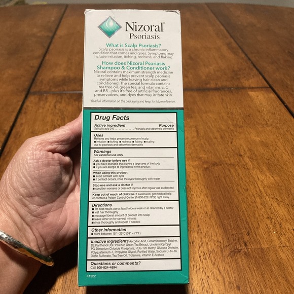 Nizoral Scalp Psoriasis Shampoo Conditioner w/ Tea Tree Oil. 11 Oz Exp 5/26 NEW - Picture 3 of 5